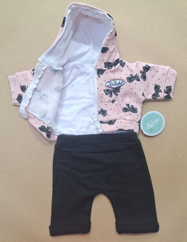 Ropa Para Bebote Lebebot Conjunto Pantalón, Remera Y Campera