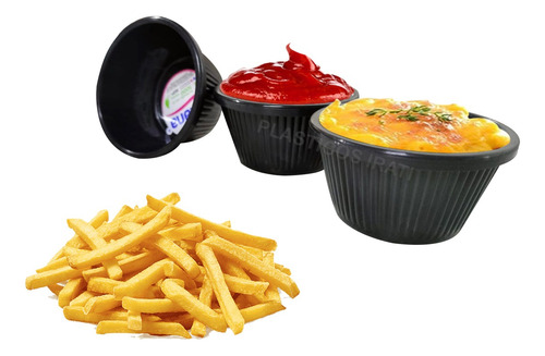 Ramekin Salsero Plastico De 2 Oz Paquete 15  Pzs