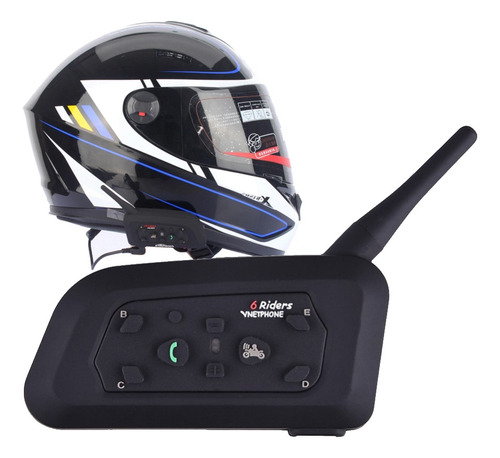 Intercomunicador Para Moto Con Manos Libres Bluetooth ®