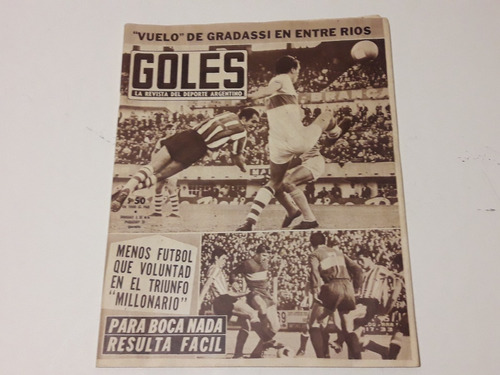 Revista Goles N° 1022 De 1968 Vuelo De Gradassi En Entre Rio