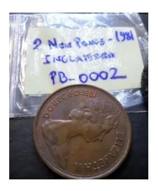 2 New Pence 1981 Inglaterra Mbc Código Pb0002 (Usado)