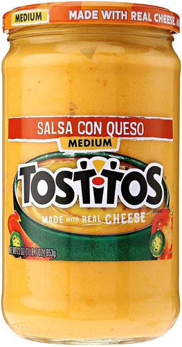 Tostitos Salsa Con Queso  Medium 680 Gr 3 Pack