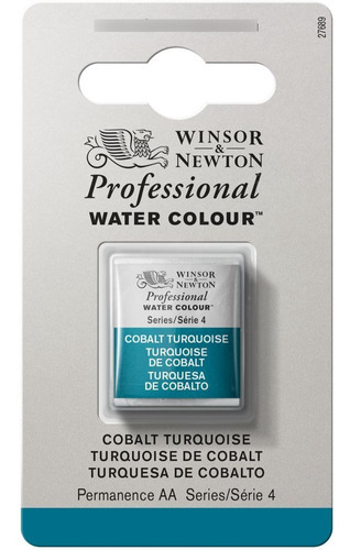Aquarela Profissional W&n Pastilha S4 190 Cobalt Turquoise