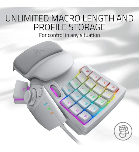 Teclado Gamer Razer Tartarus Pro Interruptores Ópticos Branco