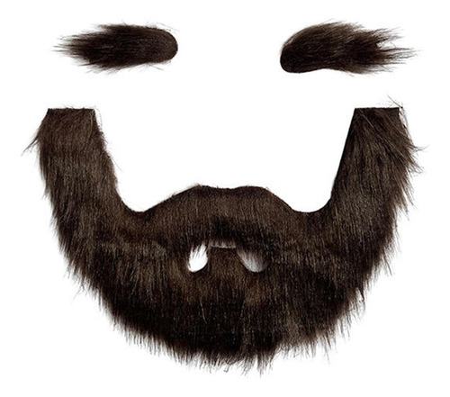 4 Conjunto De Cejas Y Barba Postizas, Disfraz Amarillo
