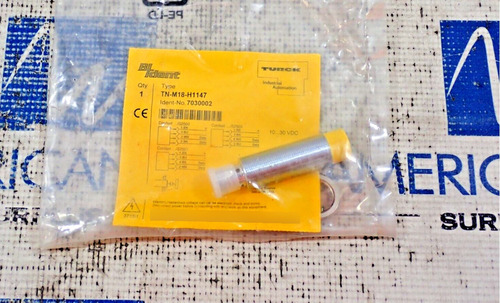 Turck Tn-m18-h1147 Read/write Head 10-30vdc New Aah