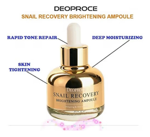 Deoproce Snail Recovery Serum 30 Ml Baba De Caracol Coreano Normal Dia/noite