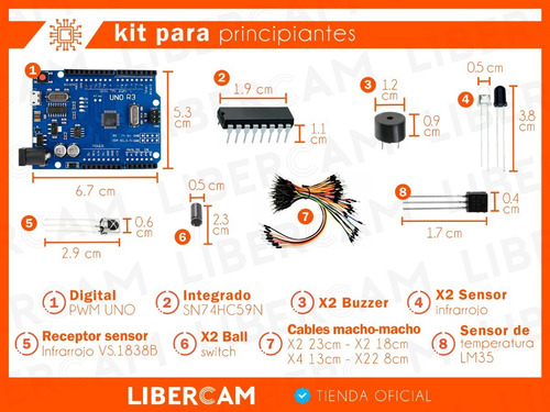 Imagen 4 de 10 de Kit Arduino Uno Para Principiantes Robotica + Estuche