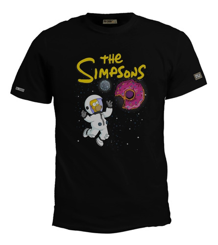 Camiseta The Simpsons Homero Astronauta Show Tv Serie Bto