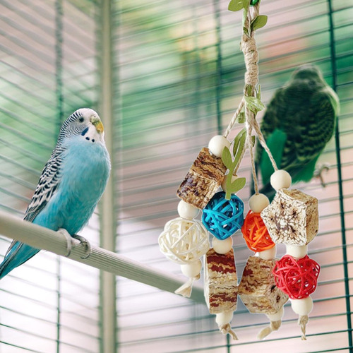 Columpio Para Masticar Con Forma De Pájaro, Loro, Colgado, C