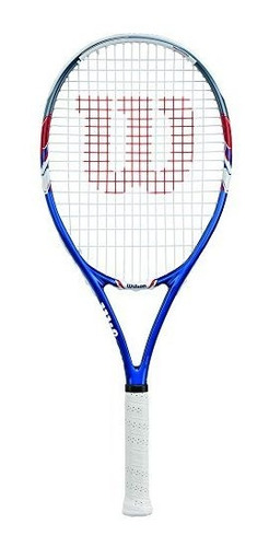 Raqueta Wilson Us Open Strung Tennis, 4 3/8-inch, Azul /gris