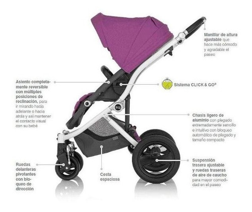 Coche Alta Gama Britax Affinity Reversible 2da Selección
