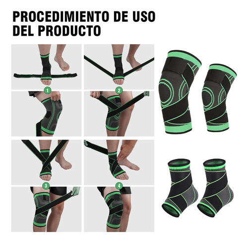 //rodilleras Y Tobillera Deportivas Elásticas Compresion Gym
