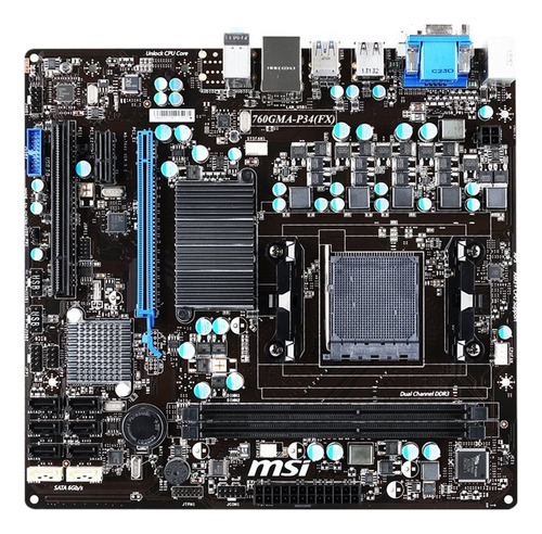 Msi Socket Amd Crossfirex Usb Gbe Microatx Placa Base Fx