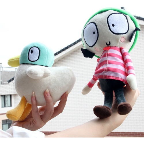 2pcs Sarah And Duck Peluche Muñeca Juguete Cumpleaño Regalo