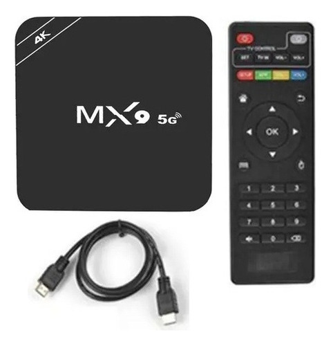 Tv Box 4k Hdmi Android 13 512gb / 1024gb. Ultima Generacion Negro Estándar