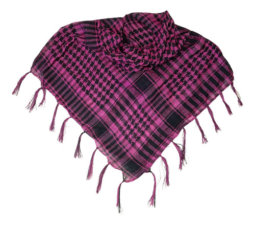Shemagh Lenço Tático Proteção Militar Rosa Escuro