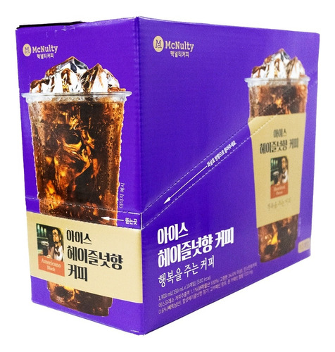 Bebida Coreana Mcnulty Café Americano Hazelnut 10 Pzs 190 Ml