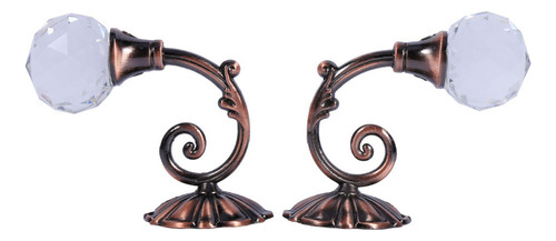F 2 Cortinas De Metal Y Cristal Para Sujetar La Pared O La