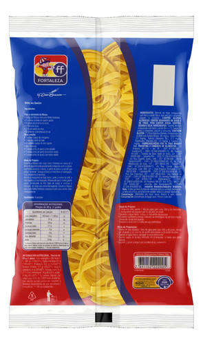 Macarrão de Sêmola com Ovos Ninho Fortaleza Pacote 500g