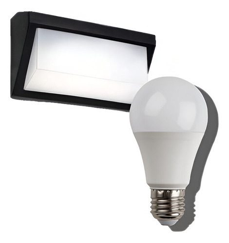 Aplique De Pared Exterior Con Lámpara Led 10w