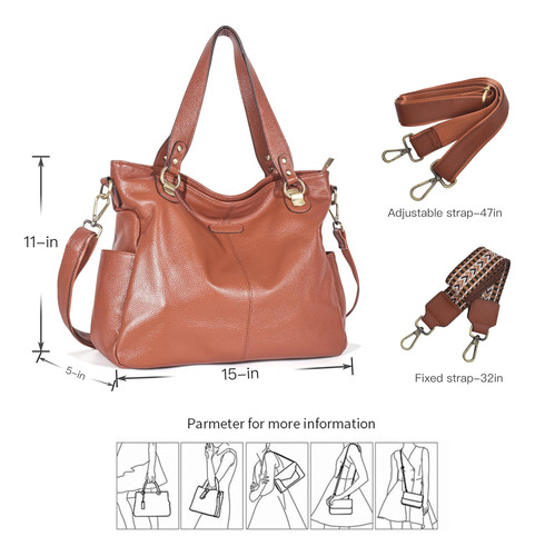 Bolso De Mano De Cuero Genuino Bolsos Tipo Cartera Para Para
