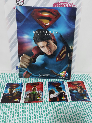 Álbum Salo Superman Returns Completo Con 4 Sobres Nuevos 