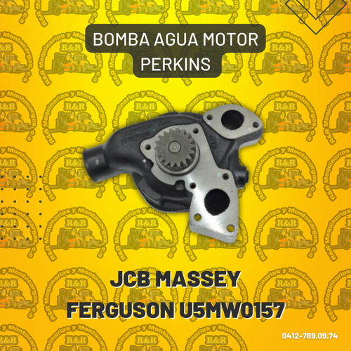 Bomba Agua Motor Perkins Jcb Massey Ferguson U5mw0157