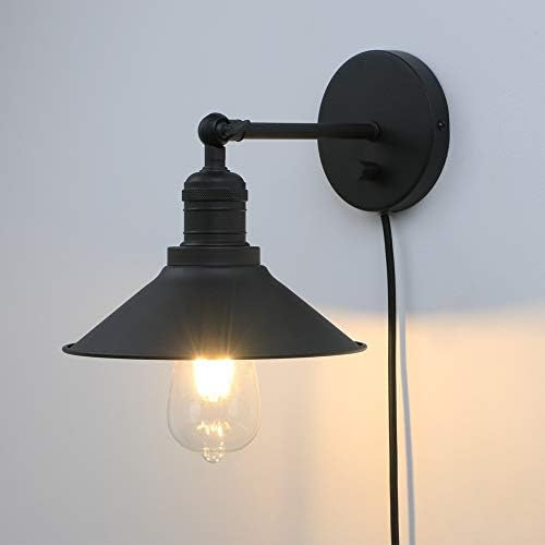 Phansthy Apliques De Pared Enchufables Con Interruptor Regul