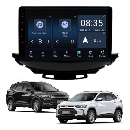 Multimidia 9'' Carplay Android + Moldura P/ Tracker 2017/21