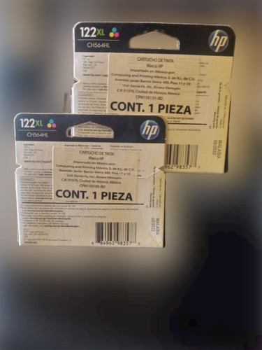 Cartucho De Tinta Hp 122xl/ch564hl/tricolor/caducado (Usado)