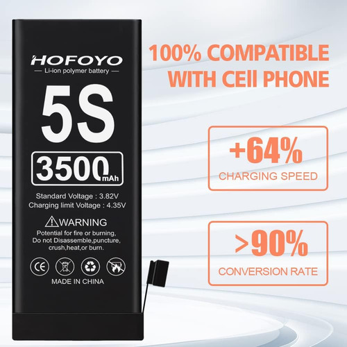 Hofoyo - Batería De Repuesto Para iPhone 5s / 5c (actualizad