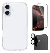Comprar Kit Para iPhone 16, Case + Protectores De Cámara Y Pantalla