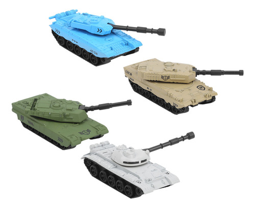 Modelo De Tanque De Aleación De 4 Piezas, Decoración Militar