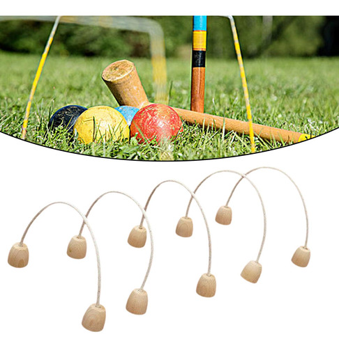 5 Games Games Croquet Hoops Game Mallet Para Crianças Grupo