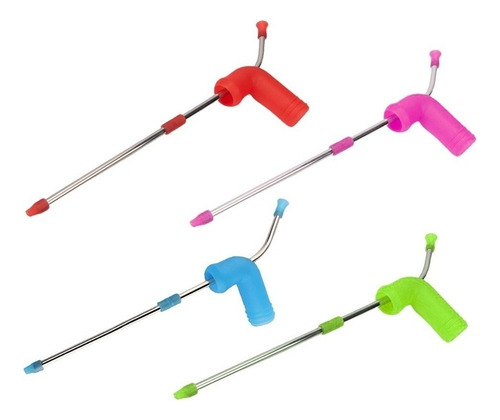- 4 Pçs Bar Cerveja Snorkel Funil Jogos Palha Frango Dólares
