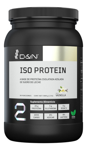 Iso Protein Proteína Isolatada Aislada Suero Leche 25g Bcaa Sabor Vainilla