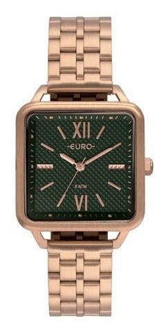 Kit Euro Feminino Sporty Square Rosé + Pulseira