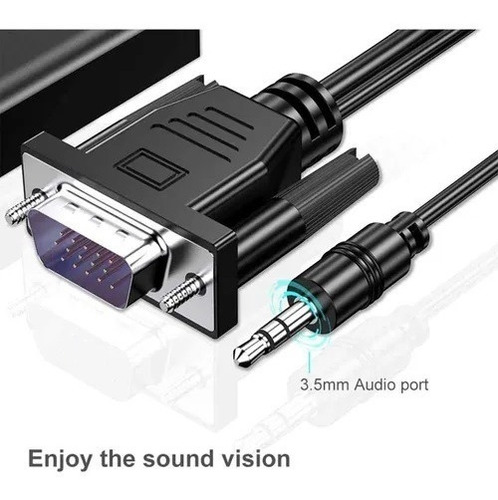 Imagen 2 de 6 de Conversor Activo Vga A Hdmi Converter 1080p Hd Adaptador