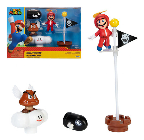 Super Mario Set Diorama Nuebes Nintendo