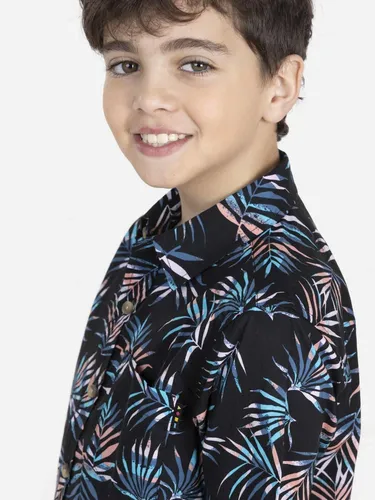 Camisa Palm Lax Niño Multicolor Maui And Sons
