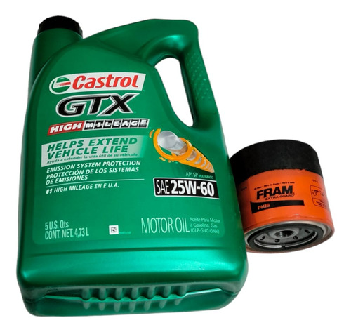 Kit Cambio Aceite Castrol Para Grand Caravan 3.3 2001 A 2007