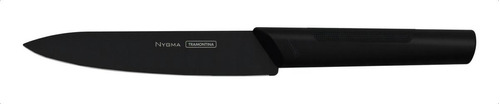 Cuchillo Utility Tramontina Nygma Con Lámina De Acero Inoxid Color Negro