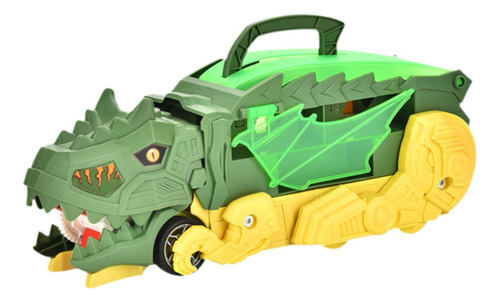 Juguete Transportador De Dinosaurios Verde Profundo