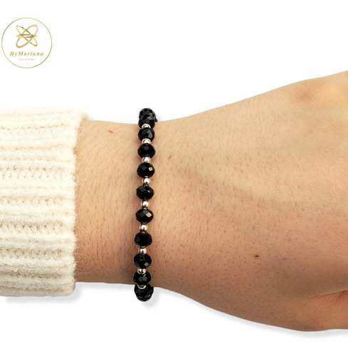 Imagen 5 de 6 de Pulsera Plata Con Onix