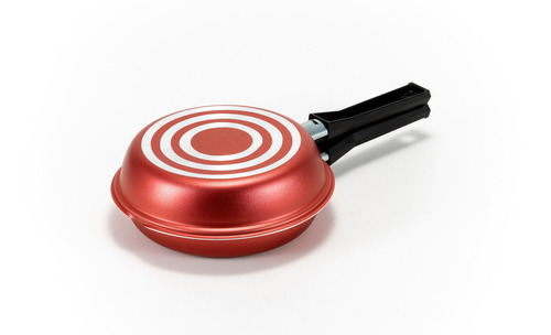 Panquequeira Dupla 18cm - Antiaderente Teflon - Não Gruda Cor Cereja