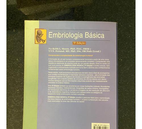 Guanabara Koogan | Embriologia Básica Moore Persaud | Usado (Usado)