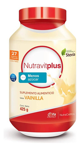 Nutravit Plus Endulzado Con Stevia 425g 