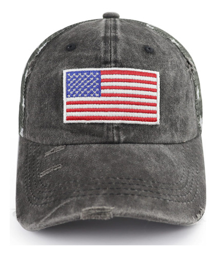 Sombrero De Bandera Estadounidense Para Hombres Y Mujeres, S