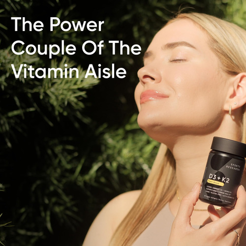 Suplemento Sports Research Vitamina D3 5000iu Com K2 120 Sof